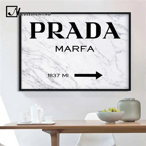 prada canvas wall art